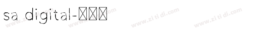 sa digital字体转换
